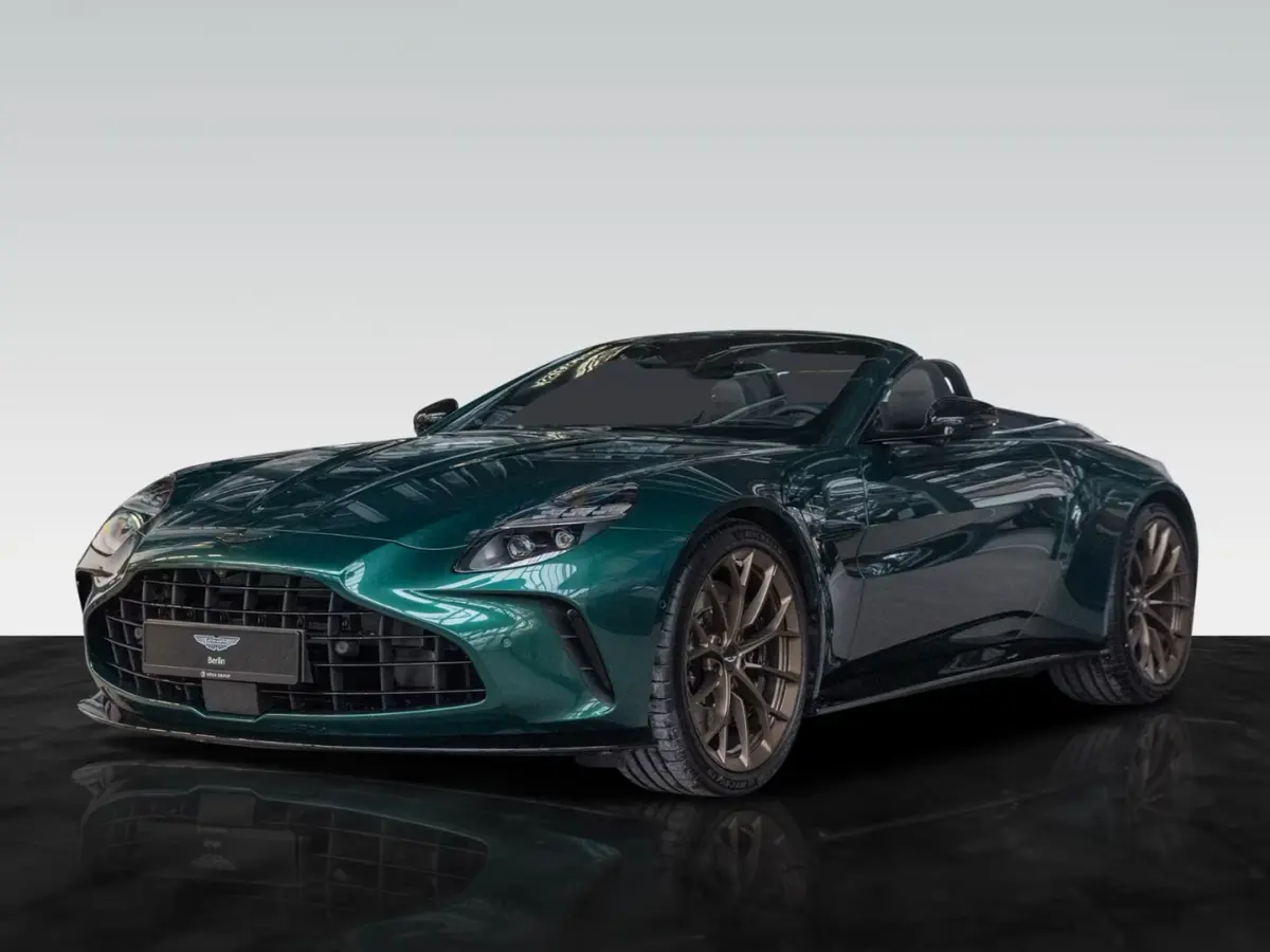 Aston Martin Vantage V8 Spider 2026, interior — Venice Lux Car Rental, Venice. The 2026 Aston Martin Vantage V8 Spider pairs 665 hp with a roof that drops in seconds,…