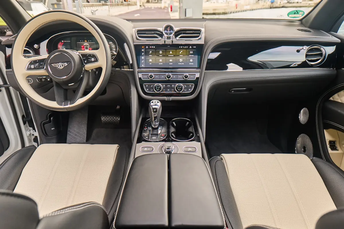 Bentley Bentayga V8-S 2024, dashboard — Venice Lux Car Rental, Venice. The Bentley Bentayga V8-S carries its 550 hp with the kind of composure that defines…