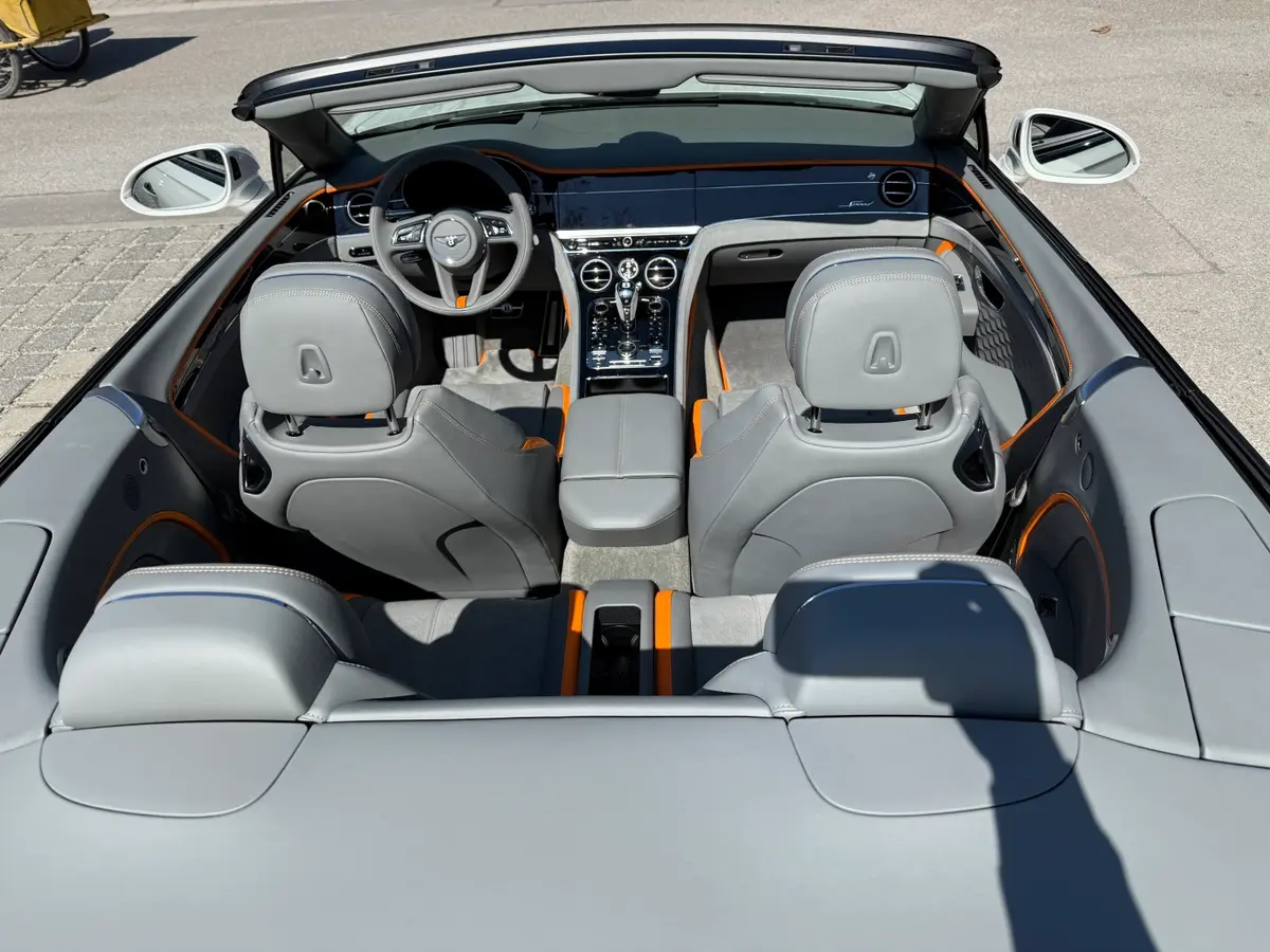 Bentley Continental GTC Speed 2025, interior — Venice Lux Car Rental, Venice. The 2025 Bentley Continental GTC Speed pairs a 650 hp drivetrain with a four-seat cabin…
