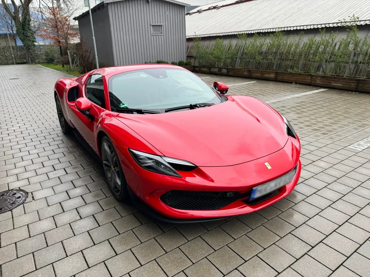 Ferrari 296 GTS Spider 2024, front view — Venice Lux Car Rental, Venice. The Ferrari 296 GTS pairs 819 hp with a folding hard top, so the transition from sealed…
