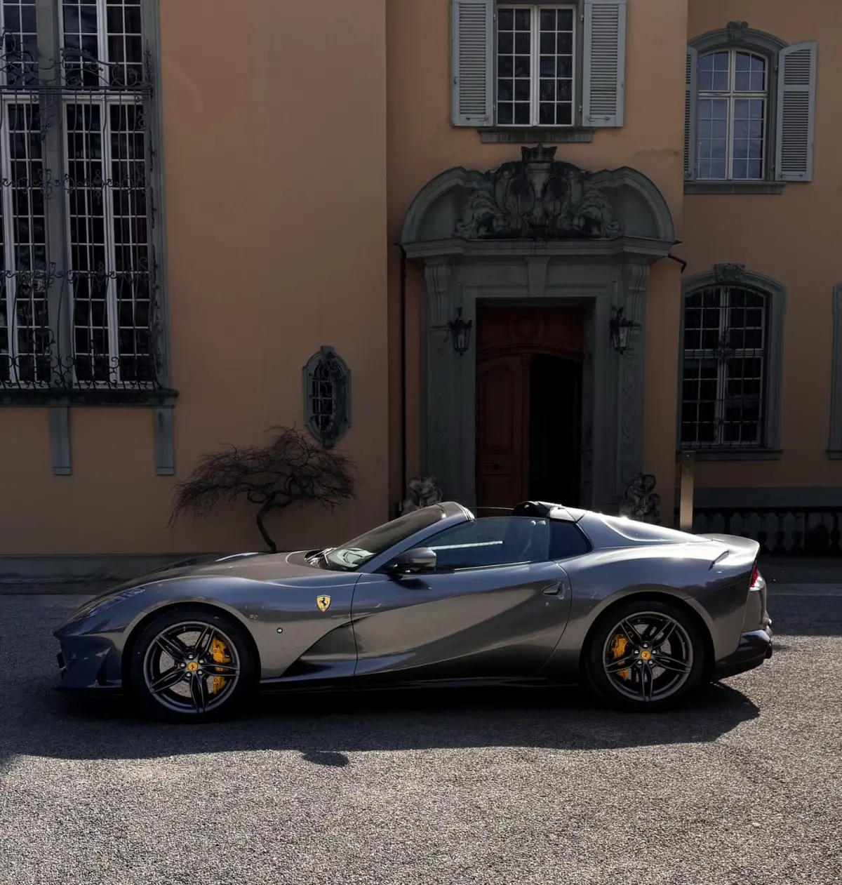 Ferrari 812 GTS 2024, exterior — Venice Lux Car Rental, Venice. The 2024 Ferrari 812 GTS puts 800 hp behind two seats and leaves little room for…