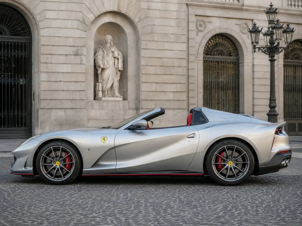 Ferrari 812 GTS 2024, dashboard — Venice Lux Car Rental, Venice. The 2024 Ferrari 812 GTS puts 800 hp behind two seats and leaves little room for…