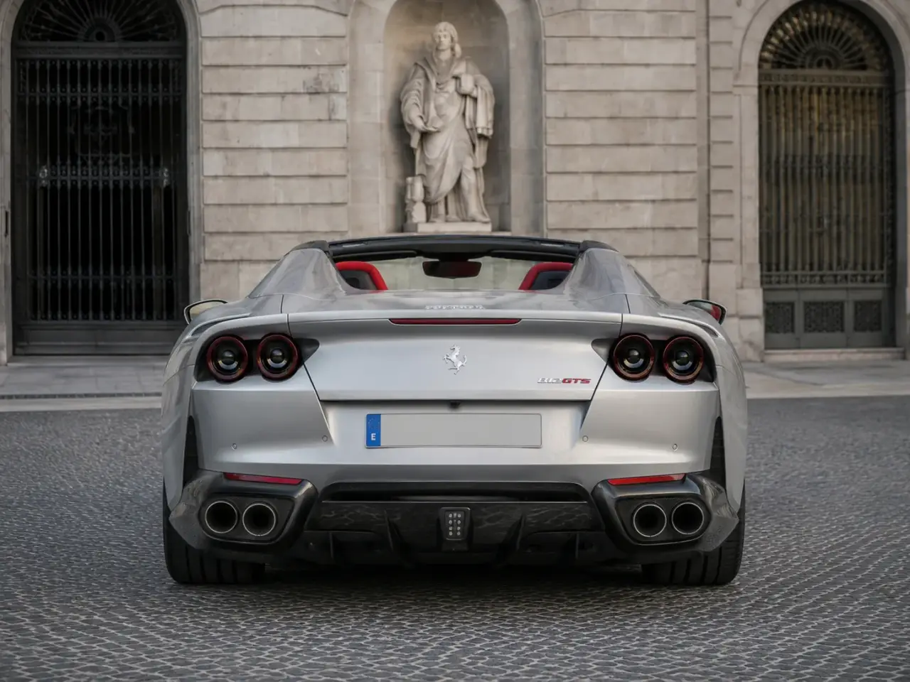 Ferrari 812 GTS 2024, exterior — Venice Lux Car Rental, Venice. The 2024 Ferrari 812 GTS puts 800 hp behind two seats and leaves little room for…