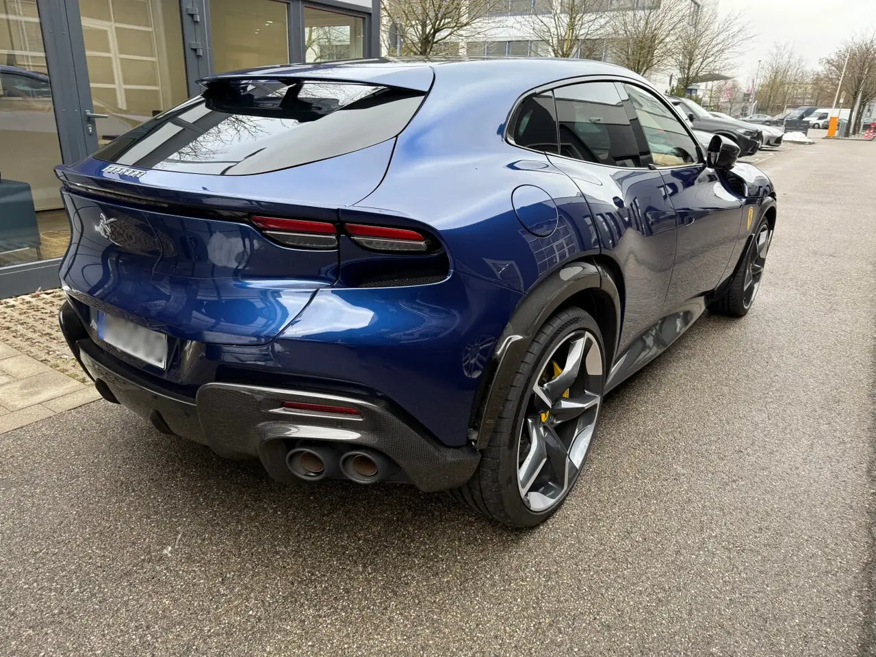 Ferrari Purosangue 2024, exterior — Venice Lux Car Rental, Venice. The Ferrari Purosangue brings something unusual to a supercar rental fleet: five real…