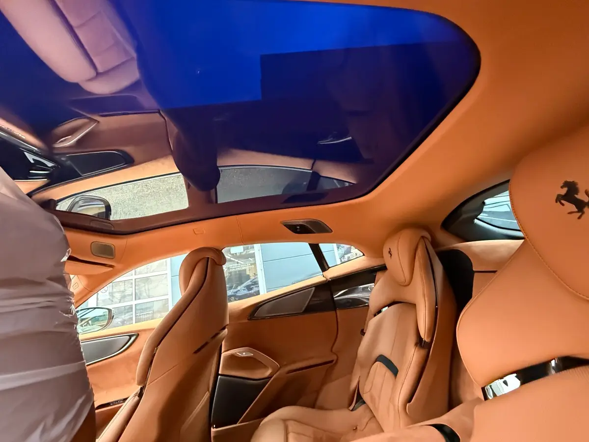 Ferrari Purosangue 2024, interior — Venice Lux Car Rental, Venice. The Ferrari Purosangue brings something unusual to a supercar rental fleet: five real…