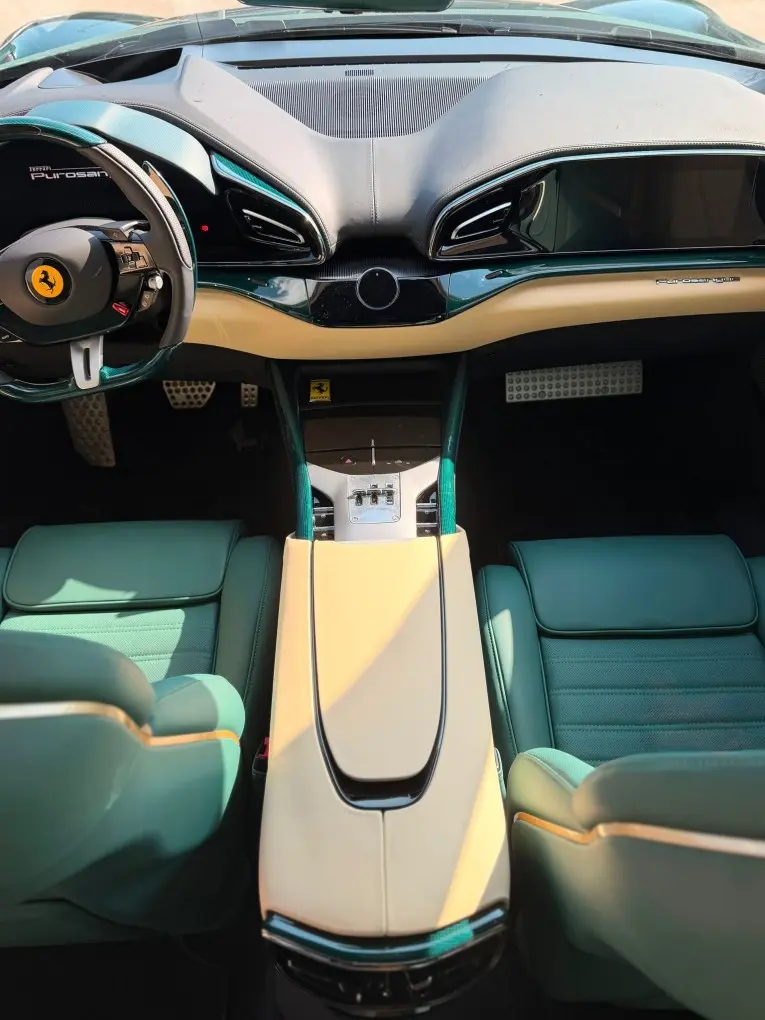 Ferrari Purosangue Atelier 2025, exterior — Venice Lux Car Rental, Venice. The Ferrari Purosangue Atelier is the rare Ferrari built for four. With 715 hp and…