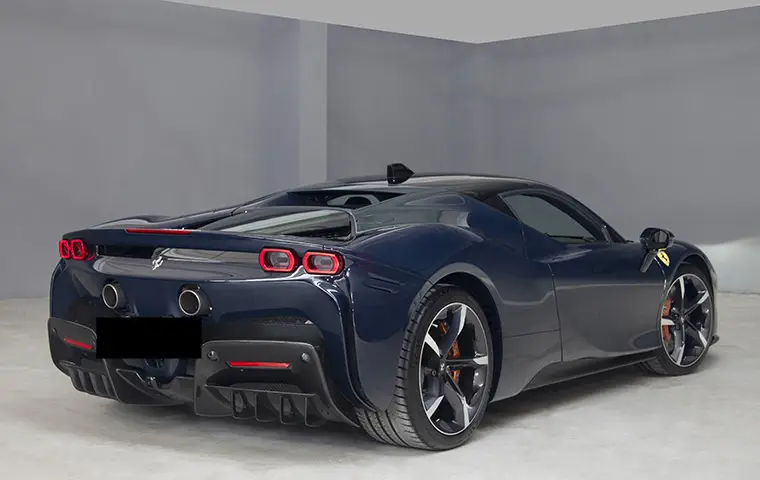 Ferrari SF90 Stradale 2025, interior — Venice Lux Car Rental, Venice. The Ferrari SF90 Stradale sits at the top of the marque's current road-legal range, and…