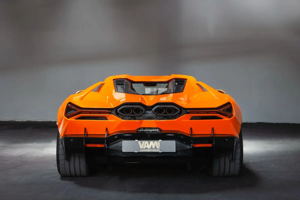 Lamborghini Revuelto 2026, interior — Venice Lux Car Rental, Venice. The Revuelto sits at the top of Lamborghini's current range, a two-seat supercar…