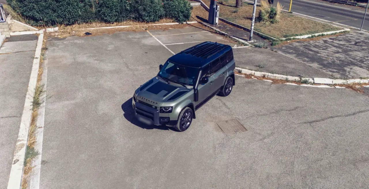 Land Rover Defender X-Dynamic 7 seater 2024, rear view — Venice Lux Car Rental, Venice. The Defender X-Dynamic in seven-seat configuration is built for groups who need real…