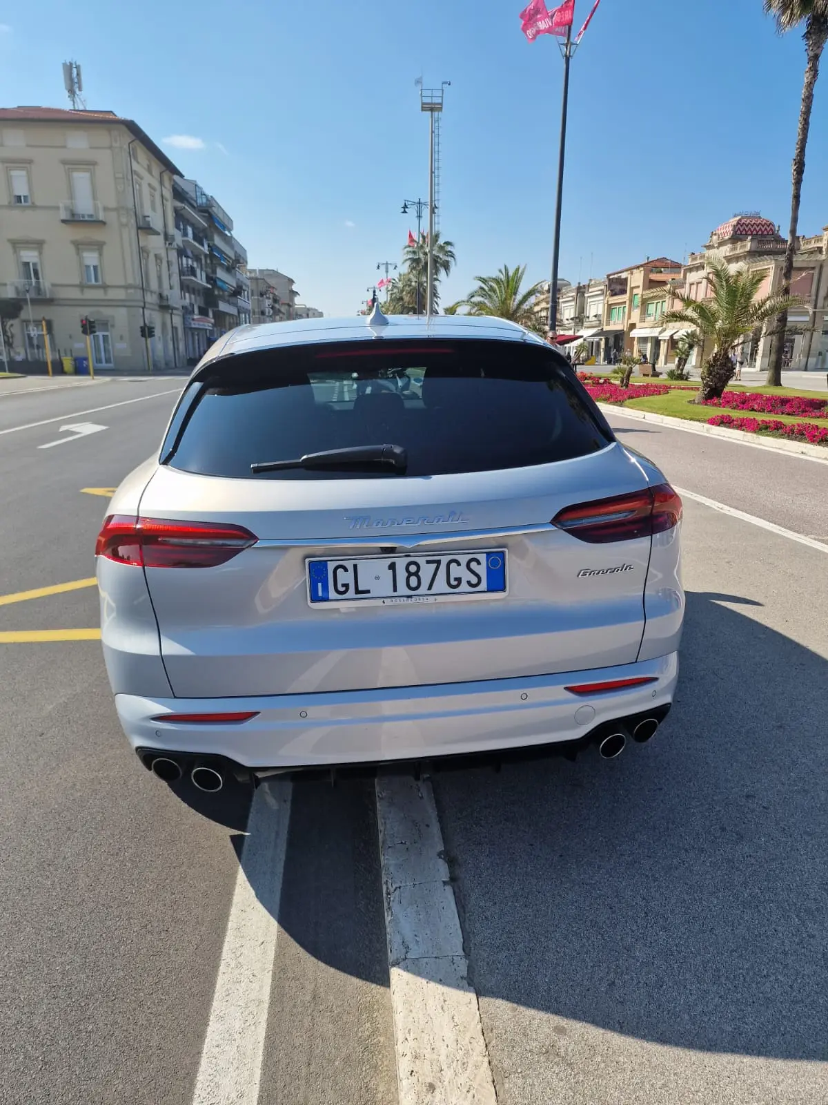 Maserati Grecale GT 2025, exterior — Venice Lux Car Rental, Venice. The Grecale GT sits at the practical end of Maserati's range: a five-seat SUV with 300…