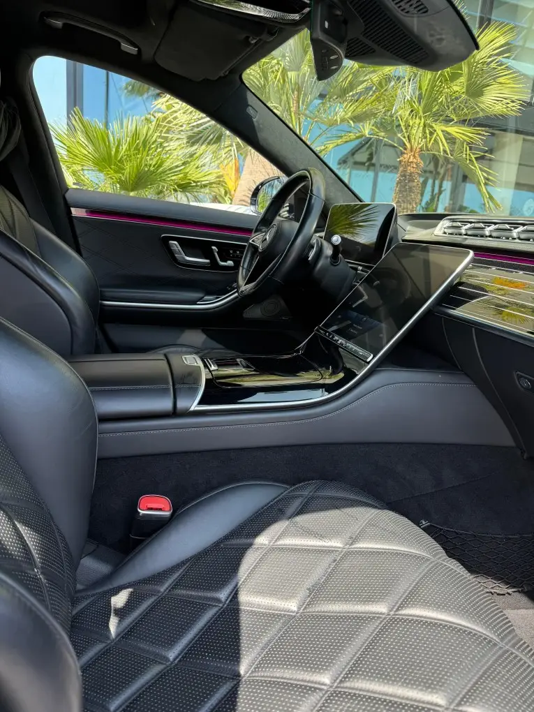 Maybach S580 2023, front view — Venice Lux Car Rental, Venice. The Maybach S580 is built for arriving rather than driving fast, and it shows the moment…