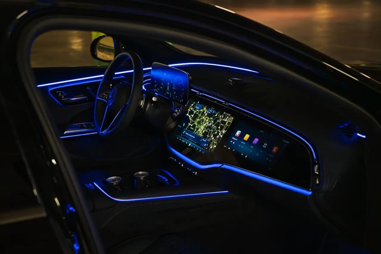 Mercedes Benz E-klasse 220d Premium Plus 2026, dashboard — Venice Lux Car Rental, Venice. The 2026 Mercedes Benz E-Klasse 220d Premium Plus is the sensible choice on a fleet full…