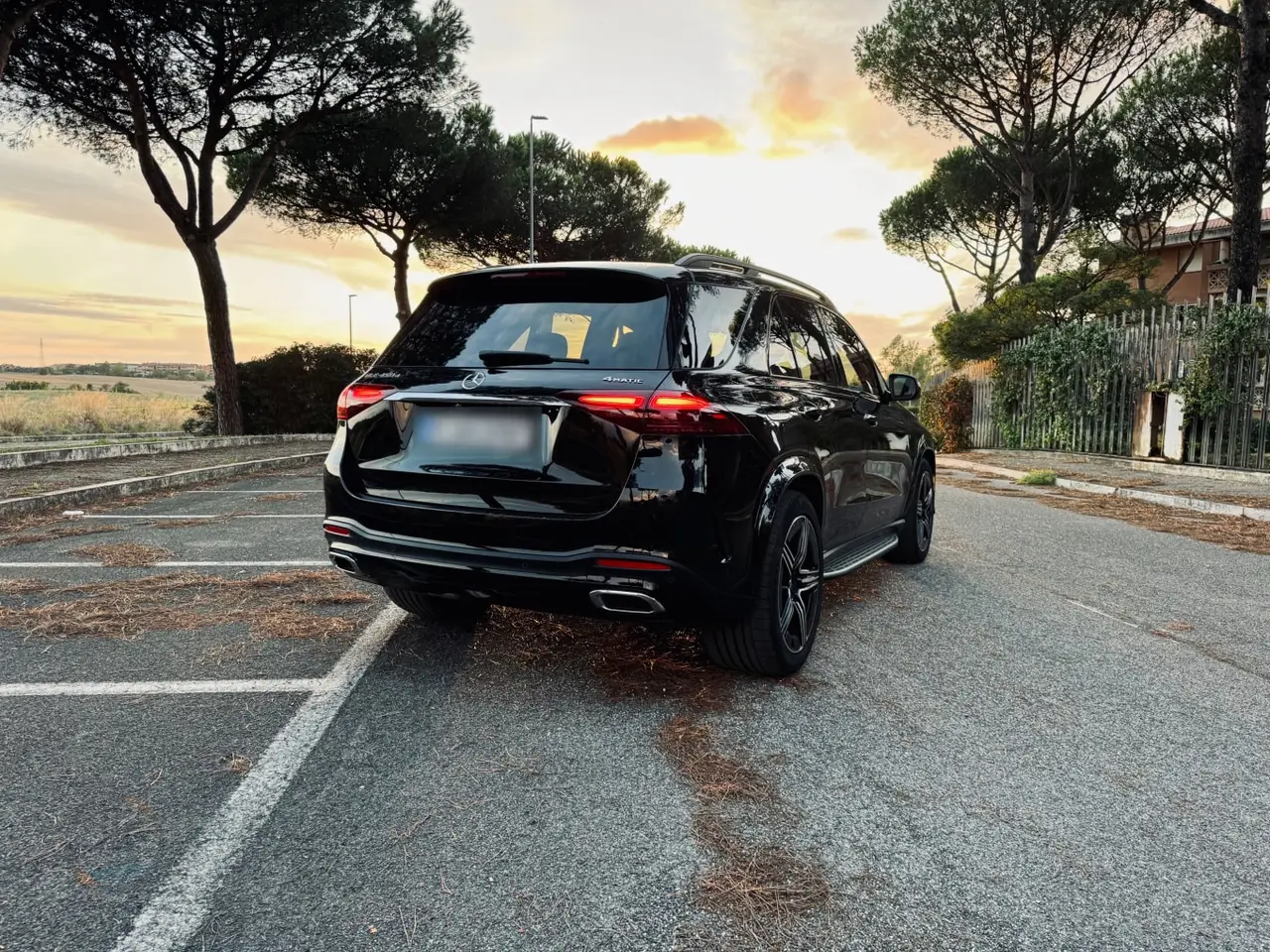 Mercedes Benz GLE 450 AMG 2024, rear view — Venice Lux Car Rental, Venice. The 2024 Mercedes Benz GLE 450 AMG brings 367 hp to a five-seat SUV body that feels…
