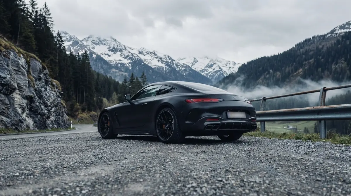 Mercedes Benz GT63 AMG Coupe 2024, front view — Venice Lux Car Rental, Venice. The Mercedes-AMG GT63 Coupe is built around a straightforward idea: two seats, one…