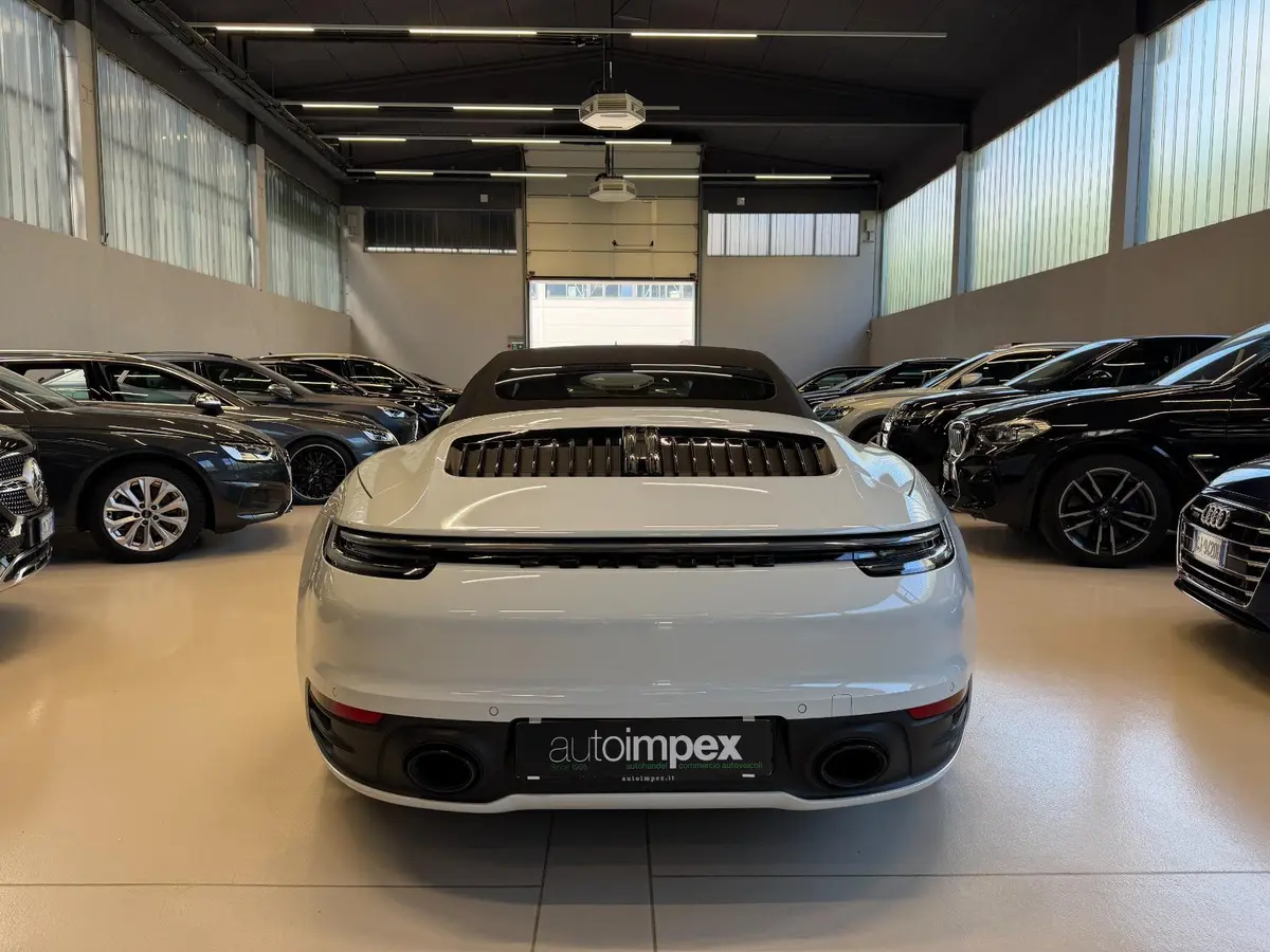 Porsche 911 Carrera S Cabrio (992) 2025, exterior — Venice Lux Car Rental, Venice. The 2025 Porsche 911 Carrera S Cabrio (992) is built for drivers who want engagement over…