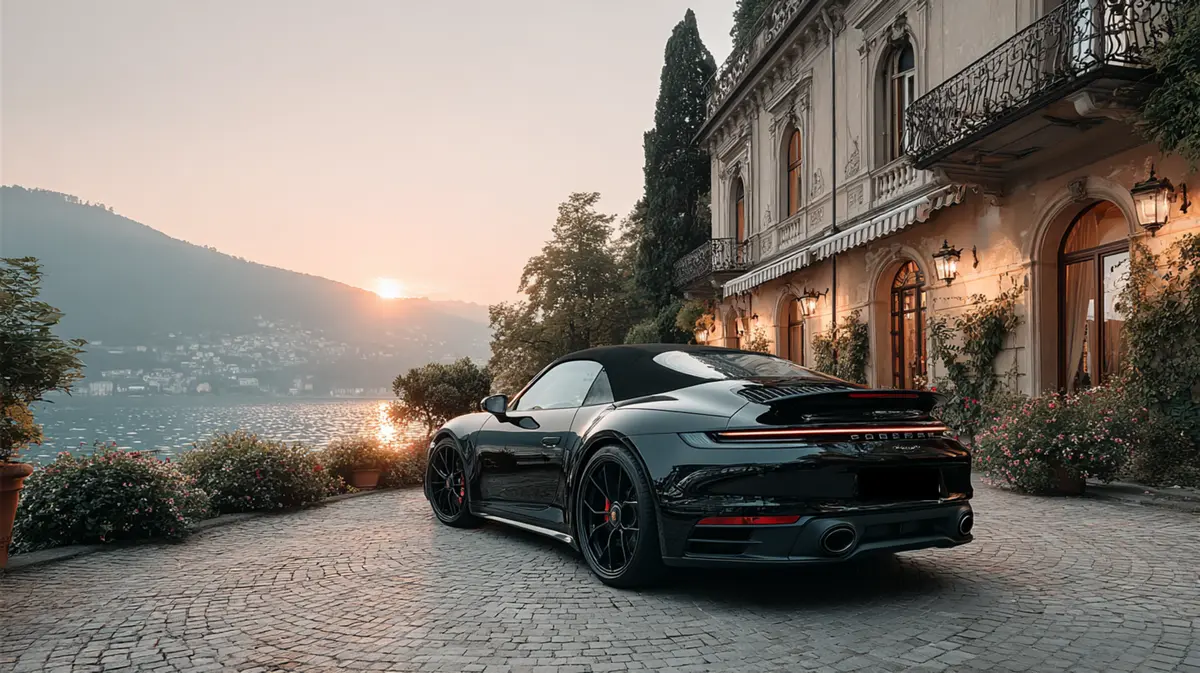 Porsche 992 Carrera 4 GTS Cabrio 2024, front view — Venice Lux Car Rental, Venice. The Porsche 992 Carrera 4 GTS Cabrio pairs 480 hp with all-wheel drive, a combination…