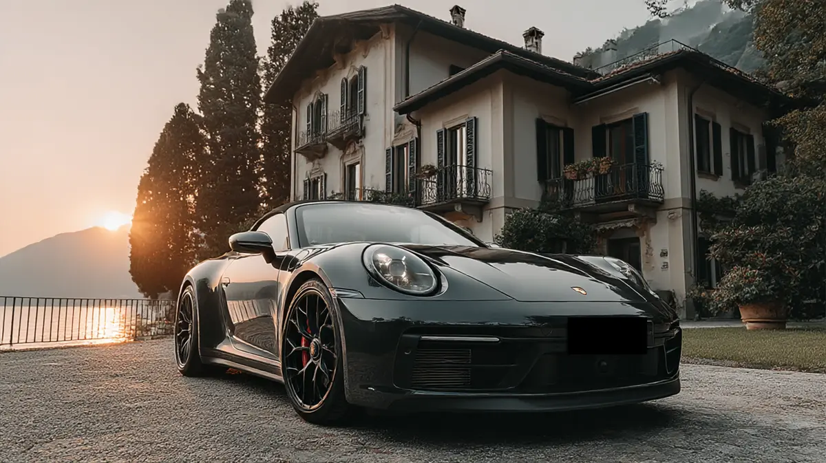 Porsche 992 Carrera 4 GTS Cabrio 2024, rear view — Venice Lux Car Rental, Venice. The Porsche 992 Carrera 4 GTS Cabrio pairs 480 hp with all-wheel drive, a combination…