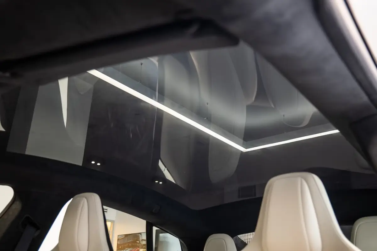Tesla Model S Plaid 2025, exterior — Venice Lux Car Rental, Venice. The Model S Plaid trades the theatrics of a combustion supercar for something quieter…